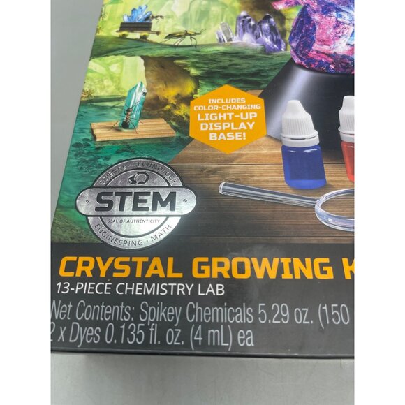 Discovery Mindblown Crystal Growing Kit AGES 8+ 13 piece Chemistry Lab READ - Picture 2 of 7